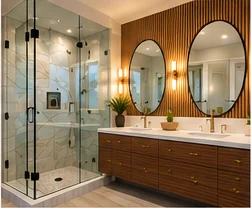Custom bathroom finishes — digitally staged presentation